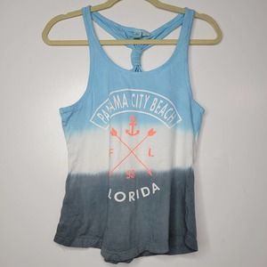 S Panama City Beach Tank Top Shirt Blouse Vacation Arrows Anchor V